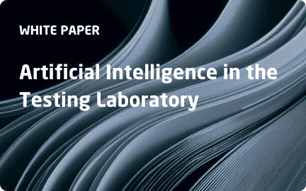 Cover page white paper on Artificial intelligence in the the laboratory